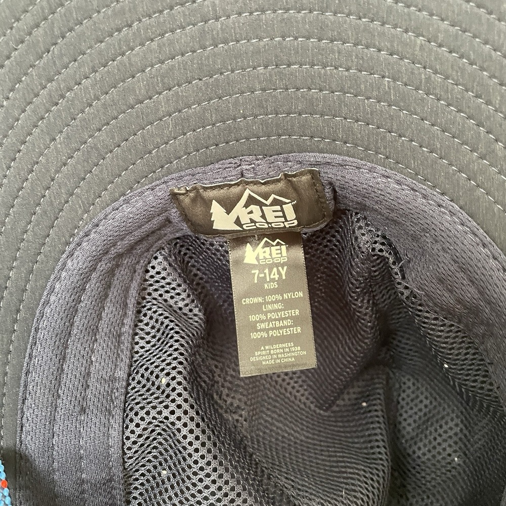 REI Blue Sun Hat Bucket Hat- Youth (7-14 Y) Dark Blue - Picture 4 of 5